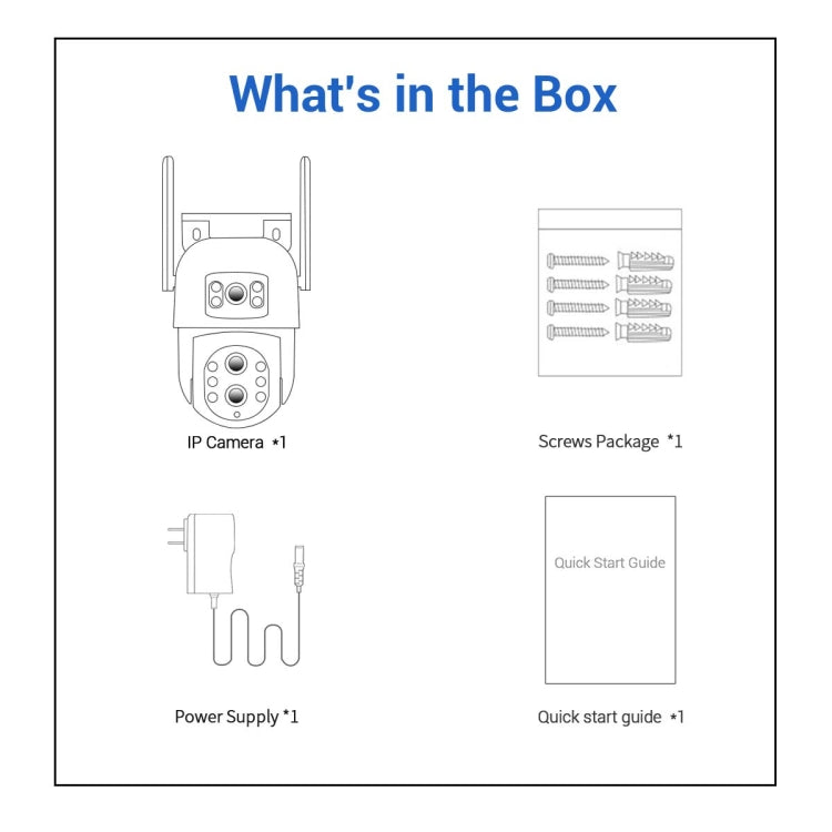 ESCAM QF500 5+5MP Motion Detection WiFi Intelligent 10X Optical Zoom Camera(UK Plug) by ESCAM