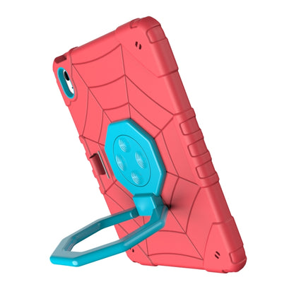 For iPad Air 11 2025 / 2024 Spider Turntable Handle Stress Relief Tablet Case(Red Blue) by bashfashion