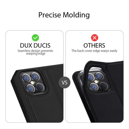 For iPhone 12 Pro Max DUX DUCIS Skin X Series PU + TPU Horizontal Flip Leather Case with Holder & Card Slots(Black) by DUX DUCIS