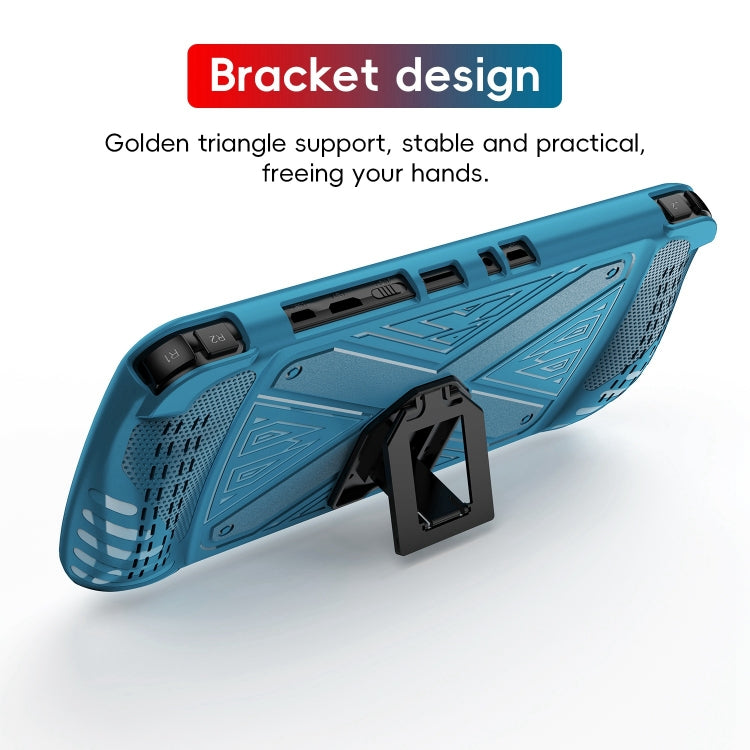 For SUBOR Q900 TPU Game Console Protective Case with Holder(Blue) by bashfashion