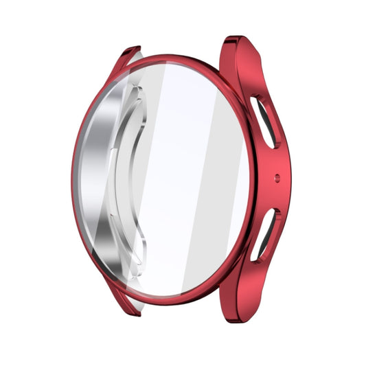 For Samsung Galaxy Watch FE 40mm Full Coverage Electroplated TPU Watch Protective Case(Red) by bashfashion