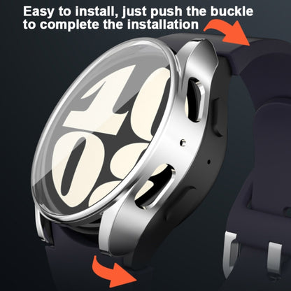 For Samsung Galaxy Watch FE 40mm Full Coverage Electroplated TPU Watch Protective Case(Purple) by bashfashion