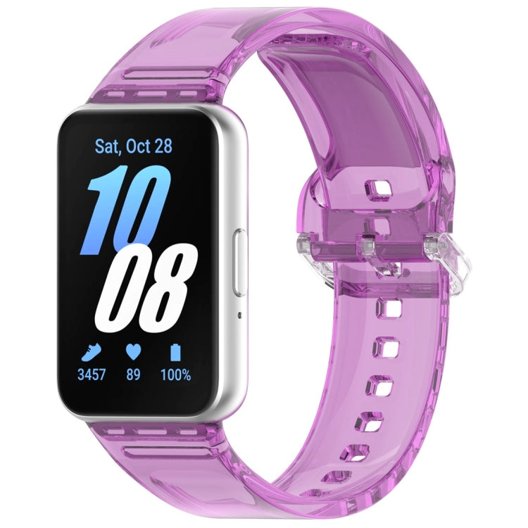 For Samsung Galaxy Fit3 Color Changing TPU Watch Band(Purple) by bashfashion