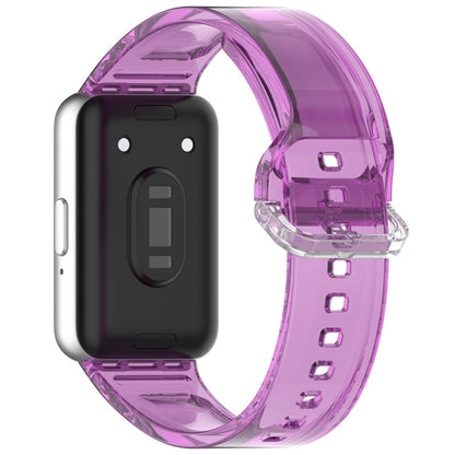 For Samsung Galaxy Fit3 Color Changing TPU Watch Band(Purple) by bashfashion