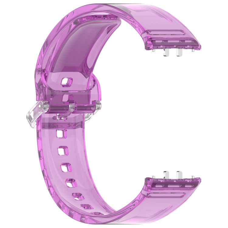 For Samsung Galaxy Fit3 Color Changing TPU Watch Band(Purple) by bashfashion