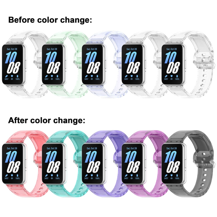 For Samsung Galaxy Fit3 Color Changing TPU Watch Band(Blue) by bashfashion
