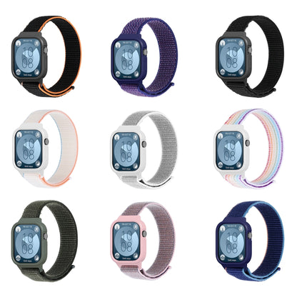 For Huawei Watch Fit3 Nylon Loop Integrated Watch Band(Indigo Blue) by bashfashion