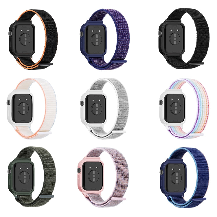 For Huawei Watch Fit3 Nylon Loop Integrated Watch Band(Indigo Blue) by bashfashion