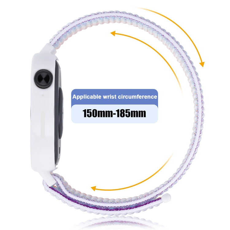 For Huawei Watch Fit3 Nylon Loop Integrated Watch Band(Indigo Blue) by bashfashion