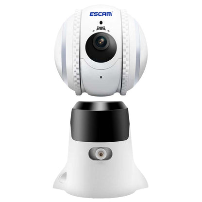ESCAM QF011 2MP Smart Pet Robot Camera with Night Vision & APP Remote Control(EU Plug) by ESCAM