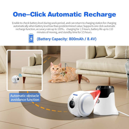 ESCAM QF011 2MP Smart Pet Robot Camera with Night Vision & APP Remote Control(EU Plug) by ESCAM