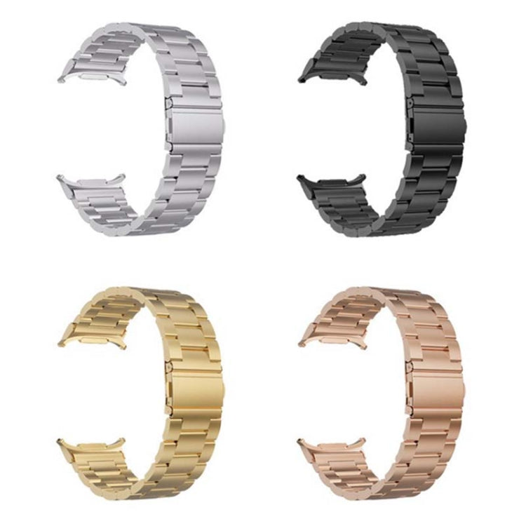 For Samsung Galaxy Watch Ultra 47mm / Ultra 2025 Three Beads Steel Watch Band(Silver) by bashfashion