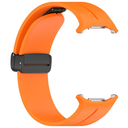 For Samsung Galaxy Watch Ultra 47mm / Ultra 2025 Magnetic Folding Buckle Silicone Watch Band(Orange) by bashfashion