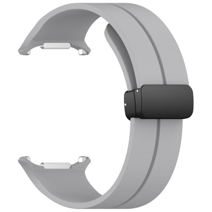 For Samsung Galaxy Watch Ultra 47mm / Ultra 2025 Magnetic Folding Buckle Silicone Watch Band(Grey) by bashfashion