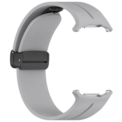 For Samsung Galaxy Watch Ultra 47mm / Ultra 2025 Magnetic Folding Buckle Silicone Watch Band(Grey) by bashfashion