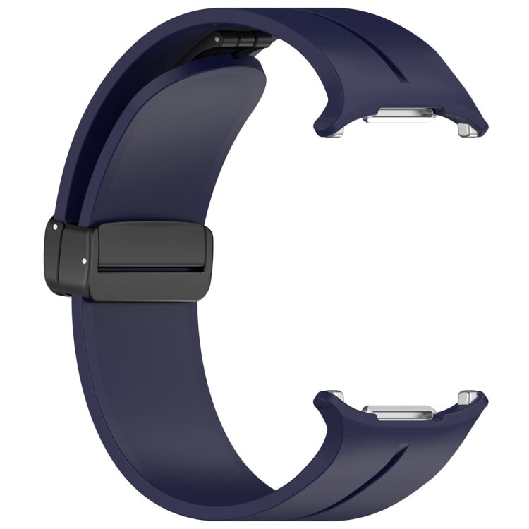For Samsung Galaxy Watch Ultra 47mm / Ultra 2025 Magnetic Folding Buckle Silicone Watch Band(Midnight Blue) by bashfashion