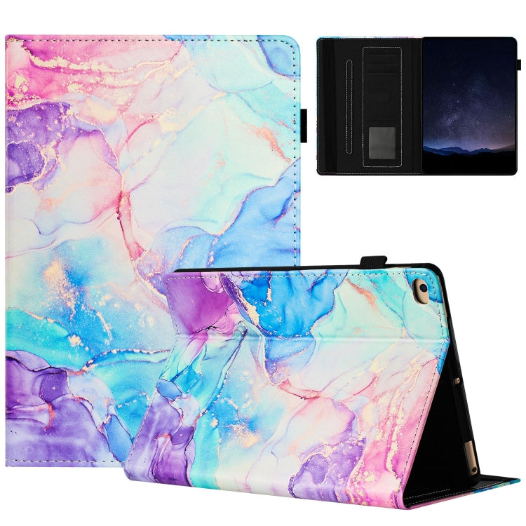 For iPad mini 5 / 4 / 3 / 2 / 1 Marble Litchi Leather Smart Tablet Case(Purple Blue) by bashfashion