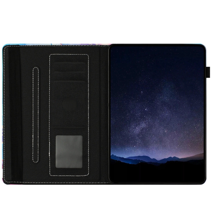 For iPad Air / Air 2 / 9.7 2018 Marble Litchi Leather Smart Tablet Case(Purple) by bashfashion