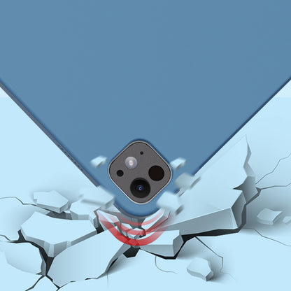 For iPad Pro 13 2025 / 2024 Mutural Silicone Microfiber Tablet Case(Sky Blue) by Mutural