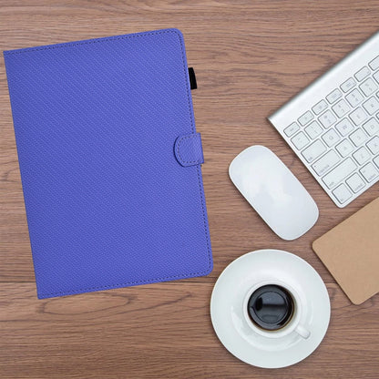 For iPad Air 10.5 2019 Solid Color Fiber Texture Smart Tablet Leather Case(Purple) by bashfashion