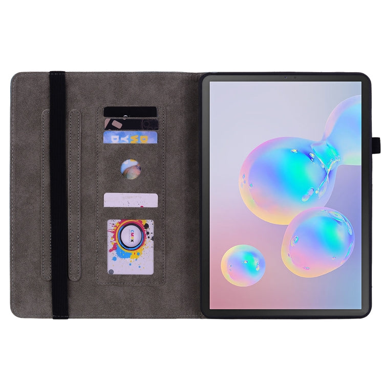 For Samsung Galaxy Tab S6 SM-T860/T865 Butterfly Rose Embossed Leather Tablet Case, without Pen(Pink) by bashfashion