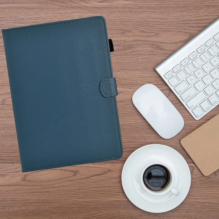 For Samsung Galaxy Tab A8 10.5 2021 Solid Color Fiber Texture Smart Tablet Leather Case(Royal Blue) by bashfashion