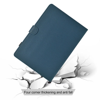 For Samsung Galaxy Tab S7 / S8 Solid Color Fiber Texture Smart Tablet Leather Case(Royal Blue) by bashfashion