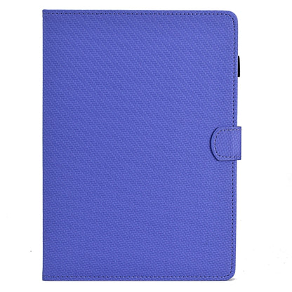 For Samsung Galaxy Tab A7 Lite Solid Color Fiber Texture Smart Tablet Leather Case(Purple) by bashfashion