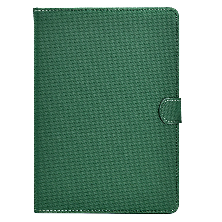 For Samsung Galaxy Tab A 10.1 2019 Solid Color Fiber Texture Smart Tablet Leather Case(Green) by bashfashion