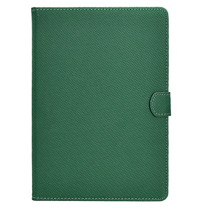 For Samsung Galaxy Tab A 10.1 2019 Solid Color Fiber Texture Smart Tablet Leather Case(Green) by bashfashion