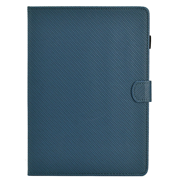 For Samsung Galaxy Tab A 10.1 2019 Solid Color Fiber Texture Smart Tablet Leather Case(Royal Blue) by bashfashion