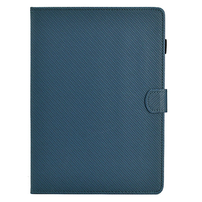 For Samsung Galaxy Tab A 10.1 2019 Solid Color Fiber Texture Smart Tablet Leather Case(Royal Blue) by bashfashion