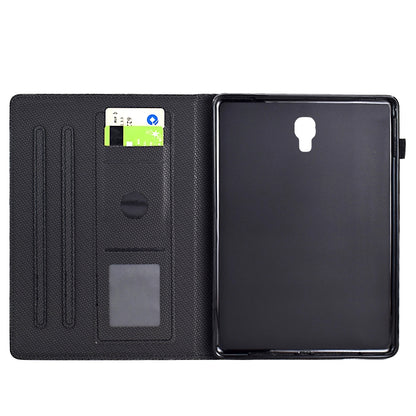 For Samsung Galaxy Tab A 10.5 Solid Color Fiber Texture Smart Tablet Leather Case(Black) by bashfashion