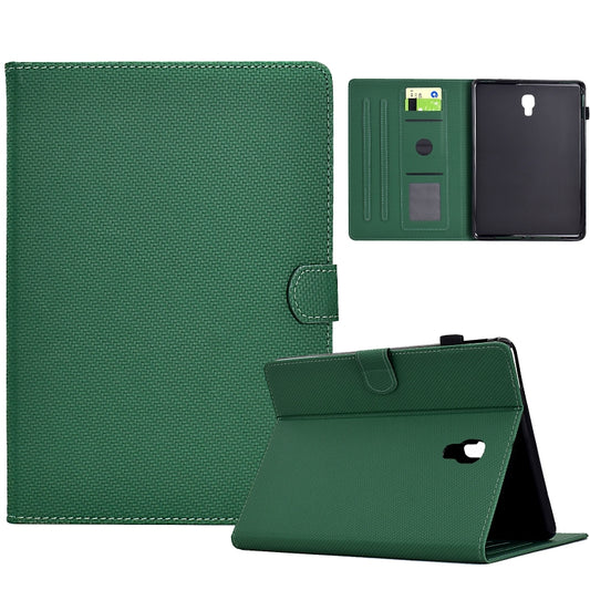 For Samsung Galaxy Tab A 10.5 Solid Color Fiber Texture Smart Tablet Leather Case(Green) by bashfashion