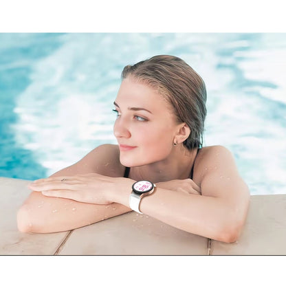 For Samsung Galaxy Watch FE 40mm Glacier Clear Two Color Silicone Watch Band(White) by bashfashion