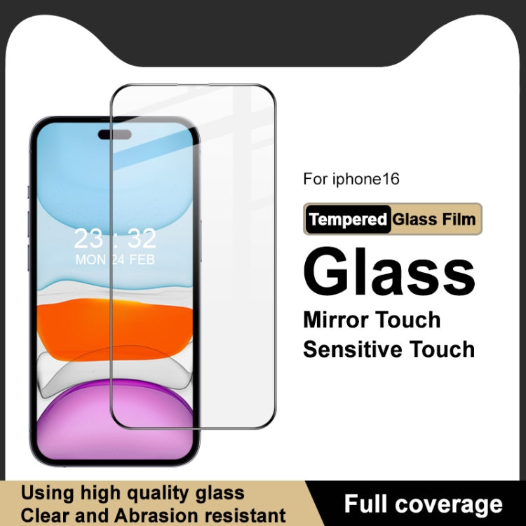 For iPhone 16 imak 9H Surface Hardness Full Screen Tempered Glass Film Pro+ Series by imak