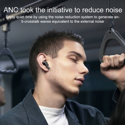 A9 Pro Smart Colorful Touch Screen ANC + ENC Noise Reduction Wireless Bluetooth Earphone(White) by bashfashion