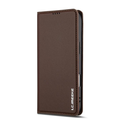 For iPhone Air LC.IMEEKE L1 Series Frosted Fine Texture PU Phone Case(Brown) by LC.IMEEKE