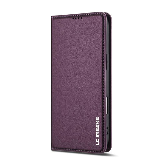 For iPhone Air LC.IMEEKE L1 Series Frosted Fine Texture PU Phone Case(Purple) by LC.IMEEKE