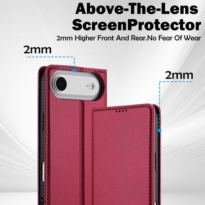 For iPhone Air LC.IMEEKE L1 Series Frosted Fine Texture PU Phone Case(Red) by LC.IMEEKE