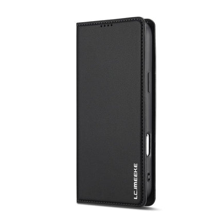 For iPhone 17 Pro Max LC.IMEEKE L1 Series Frosted Fine Texture PU Phone Case(Black) by LC.IMEEKE