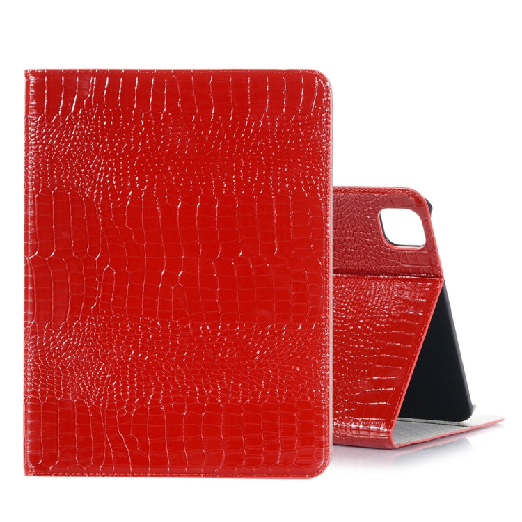 For iPad Pro 13 2025 / 2024 Crocodile Texture Leather Tablet Case(Red) by bashfashion