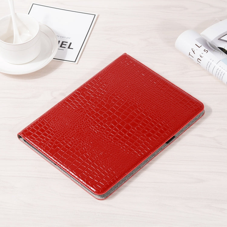 For iPad Pro 13 2025 / 2024 Crocodile Texture Leather Tablet Case(Red) by bashfashion