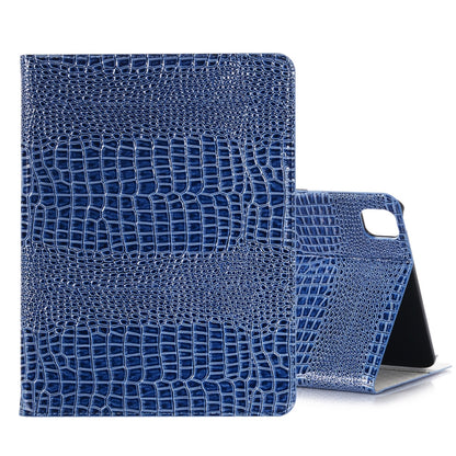 For iPad Pro 11 2025 / 2024 Crocodile Texture Leather Tablet Case(Blue) by bashfashion