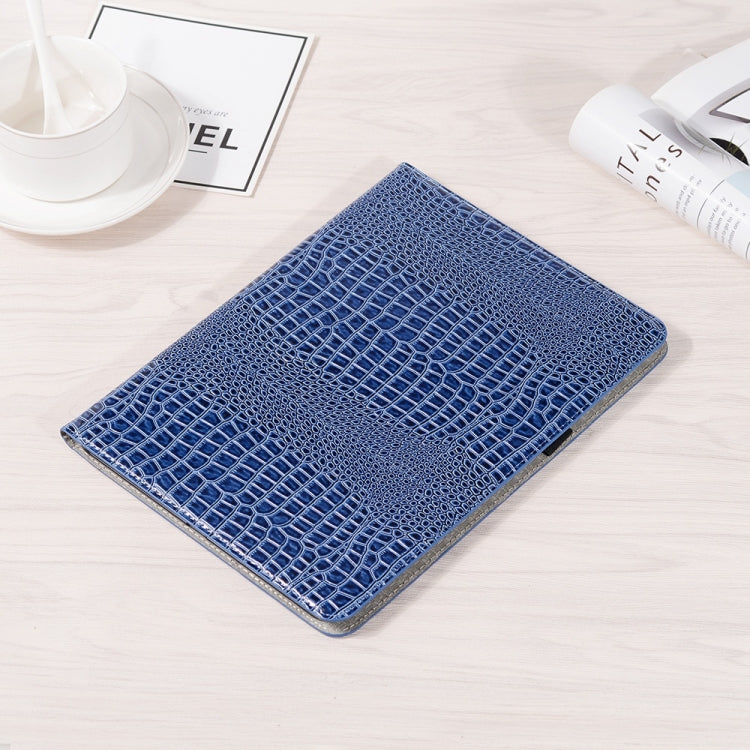 For iPad Pro 11 2025 / 2024 Crocodile Texture Leather Tablet Case(Blue) by bashfashion