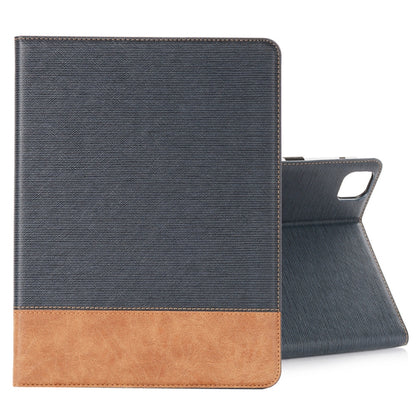 For iPad Pro 13 2025 / 2024 Cross Texture Stitching Leather Tablet Case(Dark Blue) by bashfashion