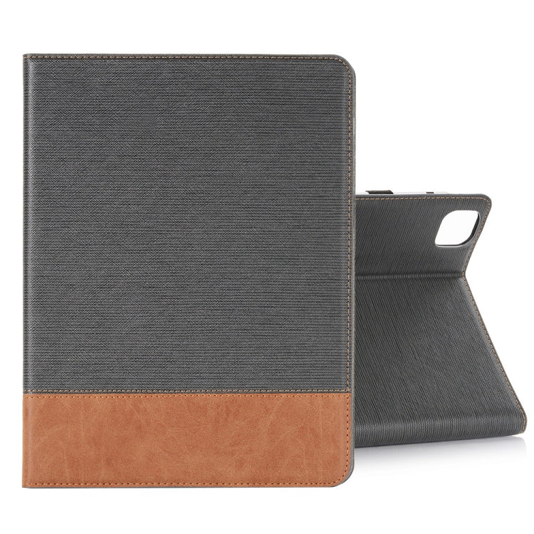 For iPad Pro 11 2025 / 2024 Cross Texture Stitching Leather Tablet Case(Dark Grey) by bashfashion