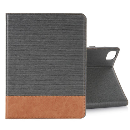 For iPad Pro 11 2025 / 2024 Cross Texture Stitching Leather Tablet Case(Dark Grey) by bashfashion