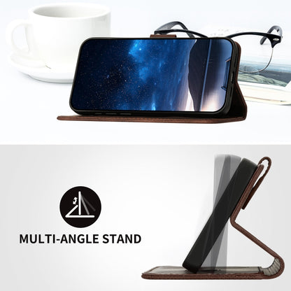 For iPhone 16e YX0080 Grid Butterfly Embossed Pattern Flip Leather Phone Case with Lanyard(Coffee) by bashfashion