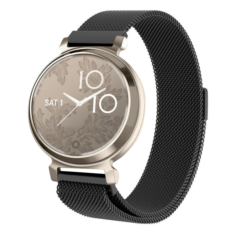 For Garmin Lily 2 14mm Milan Stainless Steel Watch Band(Black) by bashfashion
